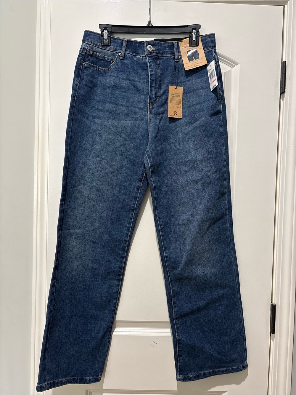 NWT Curve Appeal Comfort Waist High-Rise Straight Jeans Size 10
